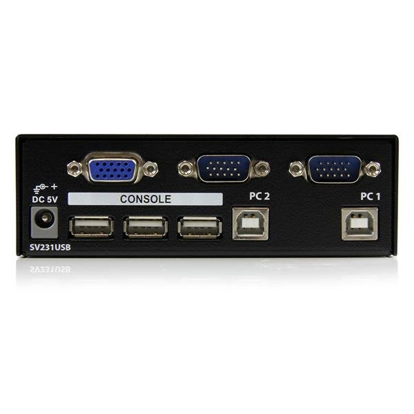 Startech Conmutador Switch Profesional Kvm 2 Puert