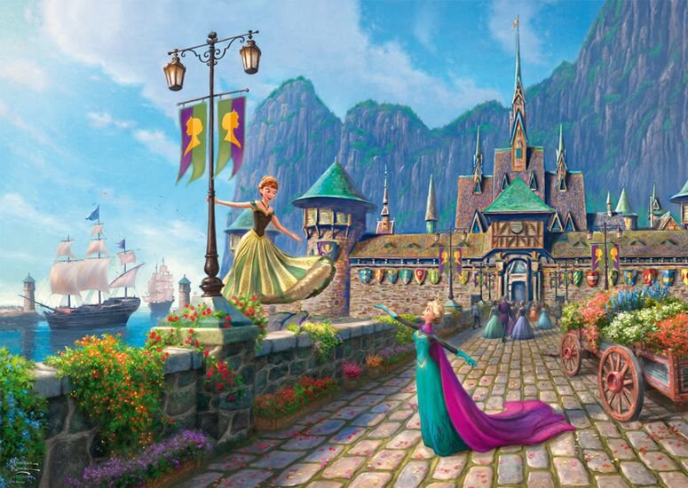 Juegos Schmidt Thomas Kinkade Studios: Disney - Celebración En Arendelle, Puzzle 1000 Parts 58042
