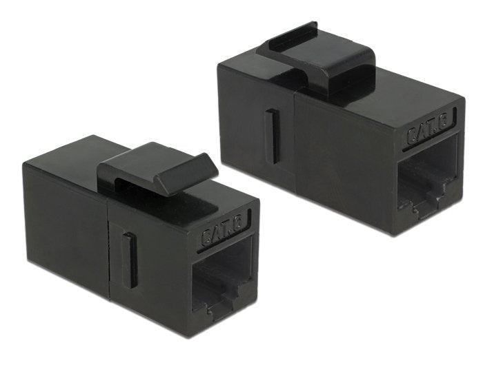 Delock Keystone Modulorj45 Hembra > Rj45 Hembra Cat.6 Utp Negro