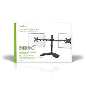 Nedis Schreibtisch Monitorhalterung 2 Bildschirme 15 - 32 " 75x75 / 100x100 Vollbeweglich
