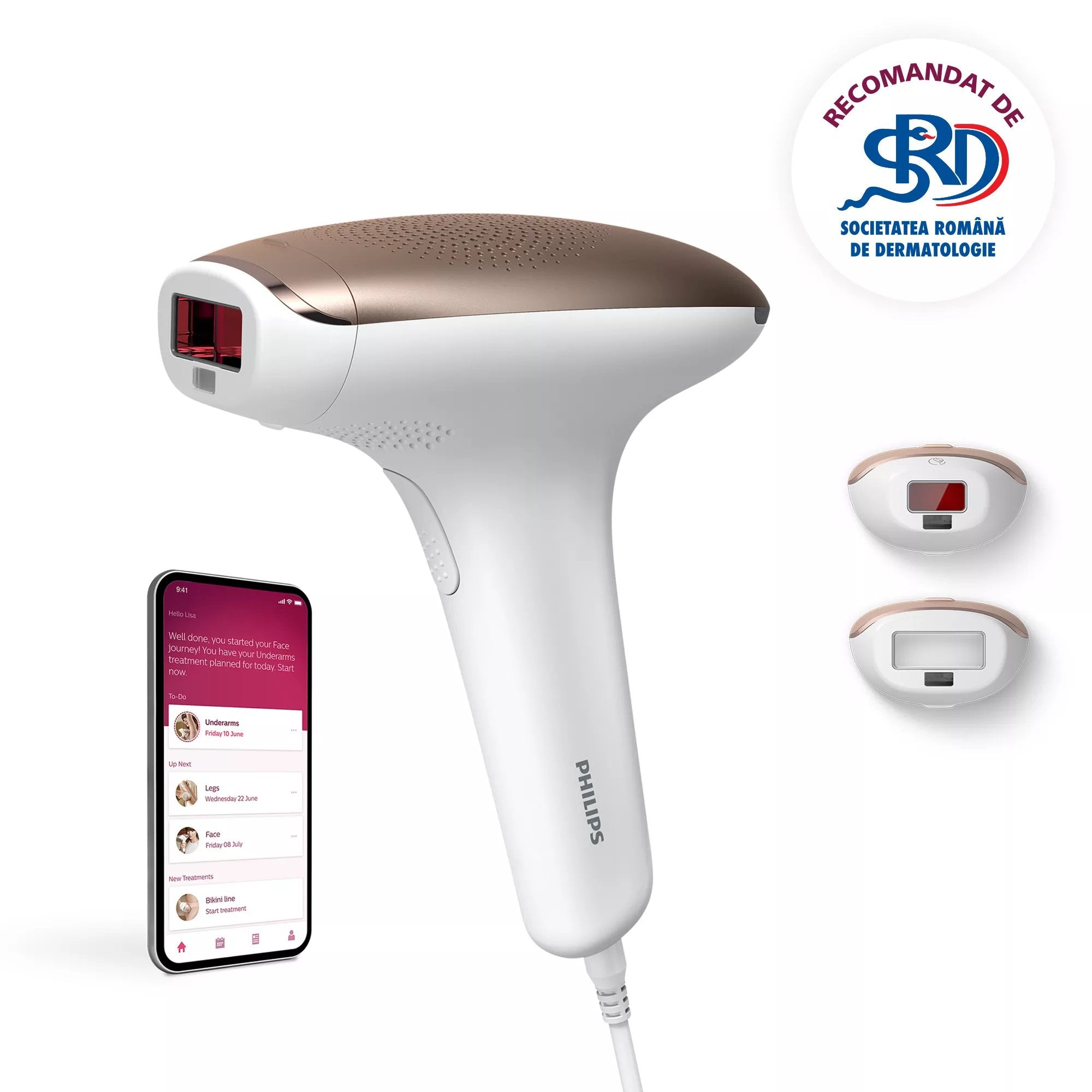 EAN 8720689016957 - Philips Lumea Advanced SC1997/00 depiladora de luz pulsada Luz pulsada doméstica (HPL) Blanco, Oro rosa imagen 1