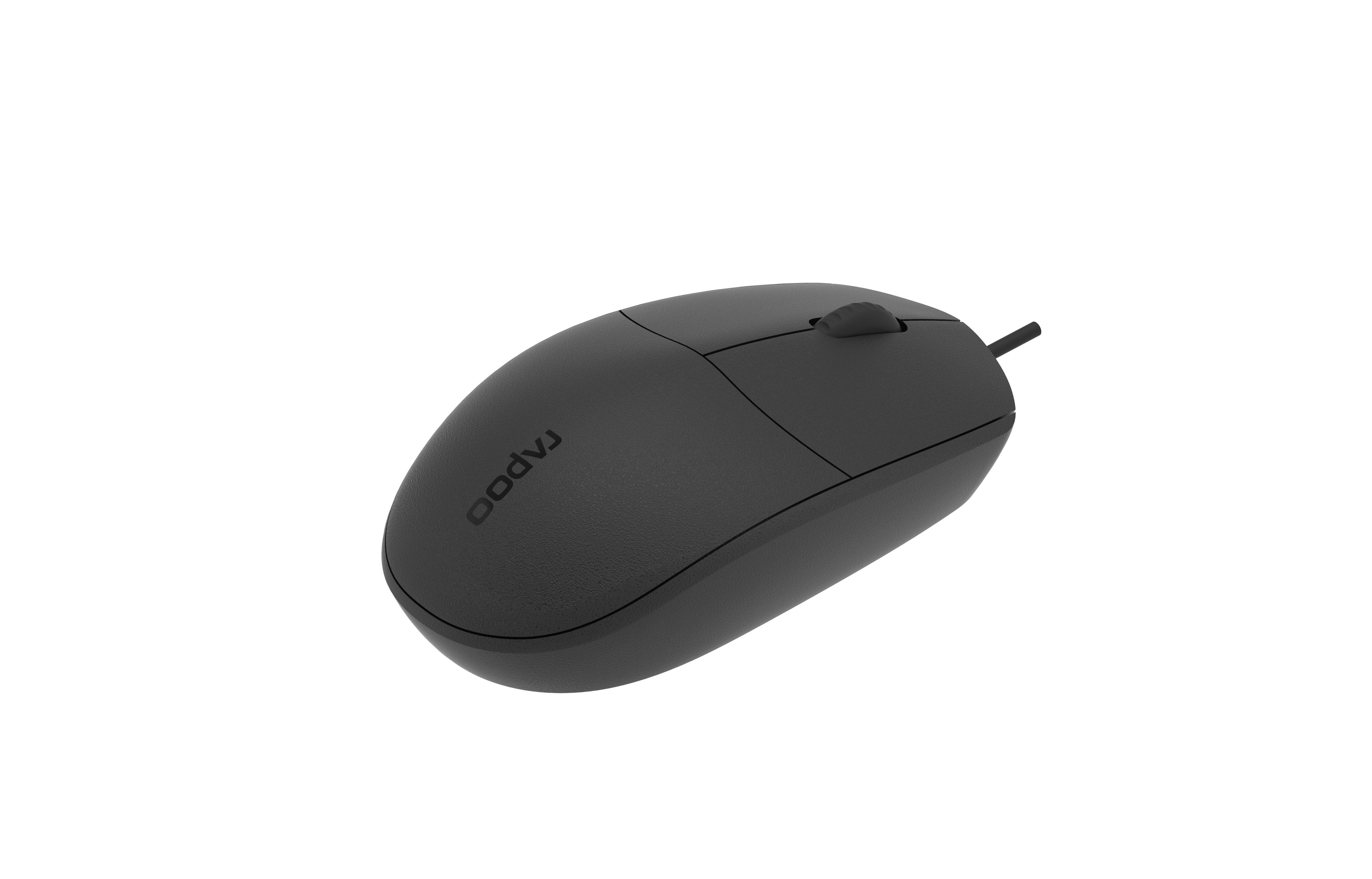 EAN 6940056180506 - Rapoo N100-BK ratón Oficina Ambidextro USB tipo A Óptico 1600 DPI imagen 3