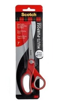 EAN 4046719271313 - Scotch 1427 tijera de escritorio y manualidades Universal Corte recto Gris, Rojo imagen 1