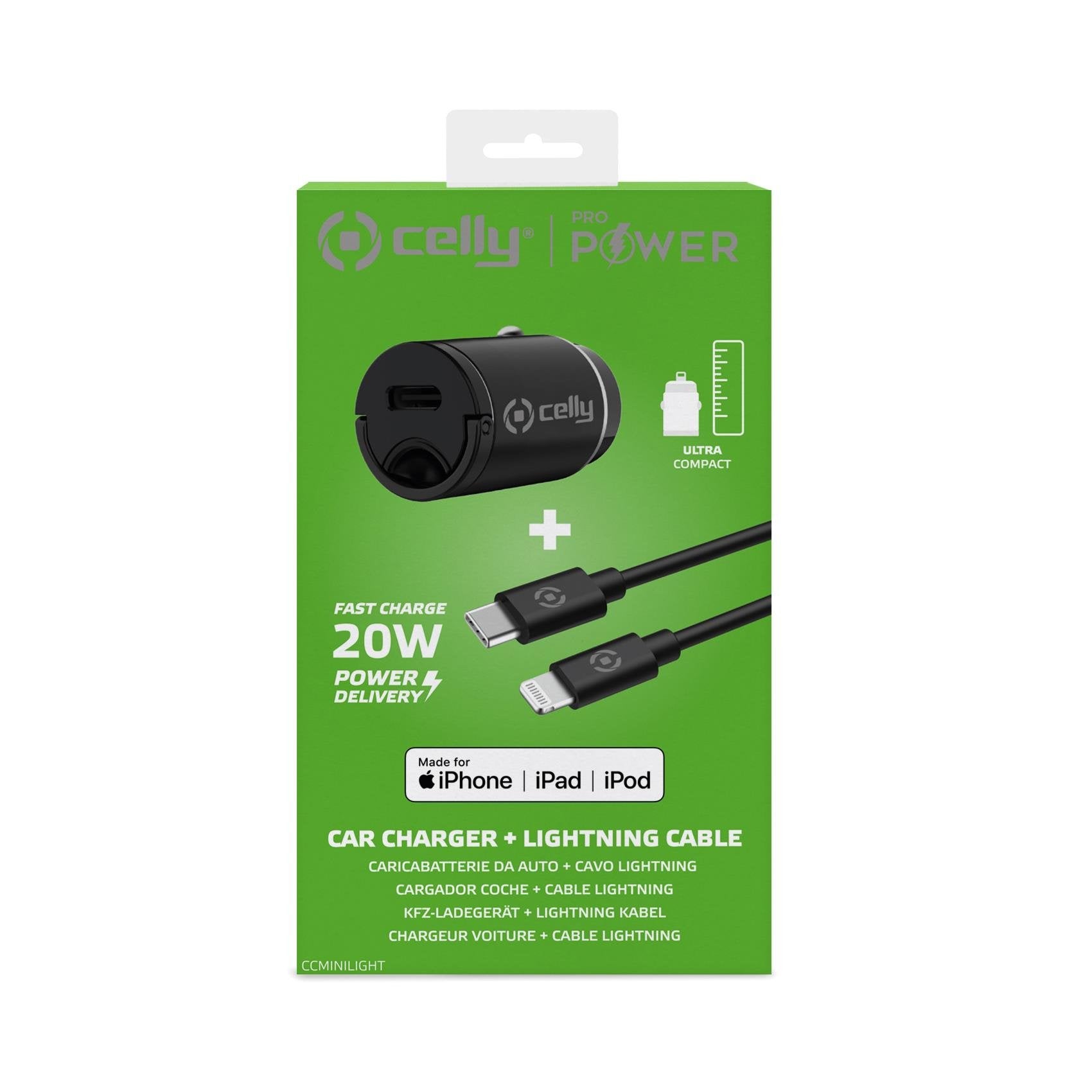 EAN 8021735198079 - Celly CCMINILIGHT cargador de dispositivo móvil Smartphone Negro Encendedor de cigarrillos Auto imagen 4