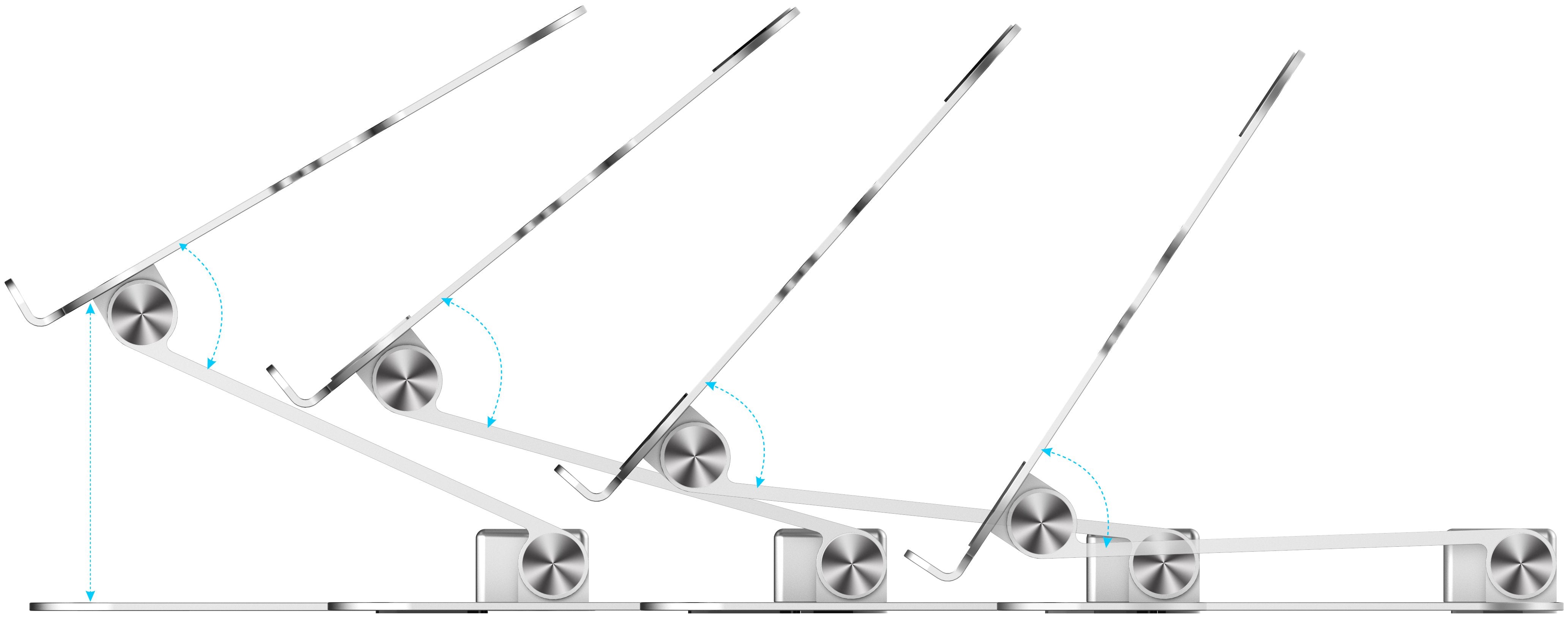 EAN 6940056123619 - Rapoo UCS-5001 Soporte para ordenador portátil Plata imagen 2