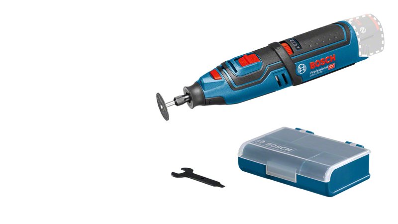 Herramienta Rotativa Inalámbrica Bosch Professional Gro 12v-35 Solo Professional, 12 Voltios, Herramienta Multifuncional Azul/Negro, Sin Batería Ni Cargador 06019c5000