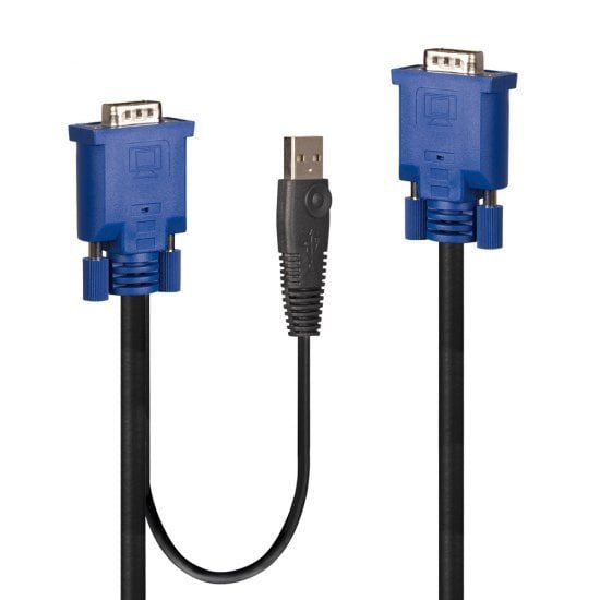 EAN 4002888321877 - Lindy 32187 cable para video, teclado y ratón (kvm) Negro, Azul 3 m imagen 1