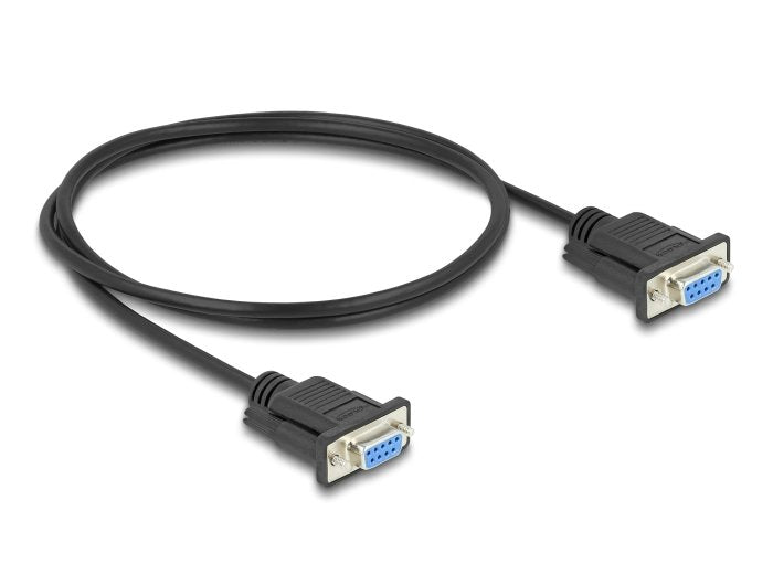Delock 86823 Cable Serie Rs-232 D-Sub9 Hembra A Hembra 1 M