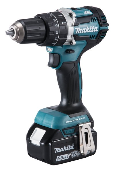 EAN 0088381826228 - Makita DHP484RTJ taladro Sin llave 1,8 kg Negro, Azul imagen 1