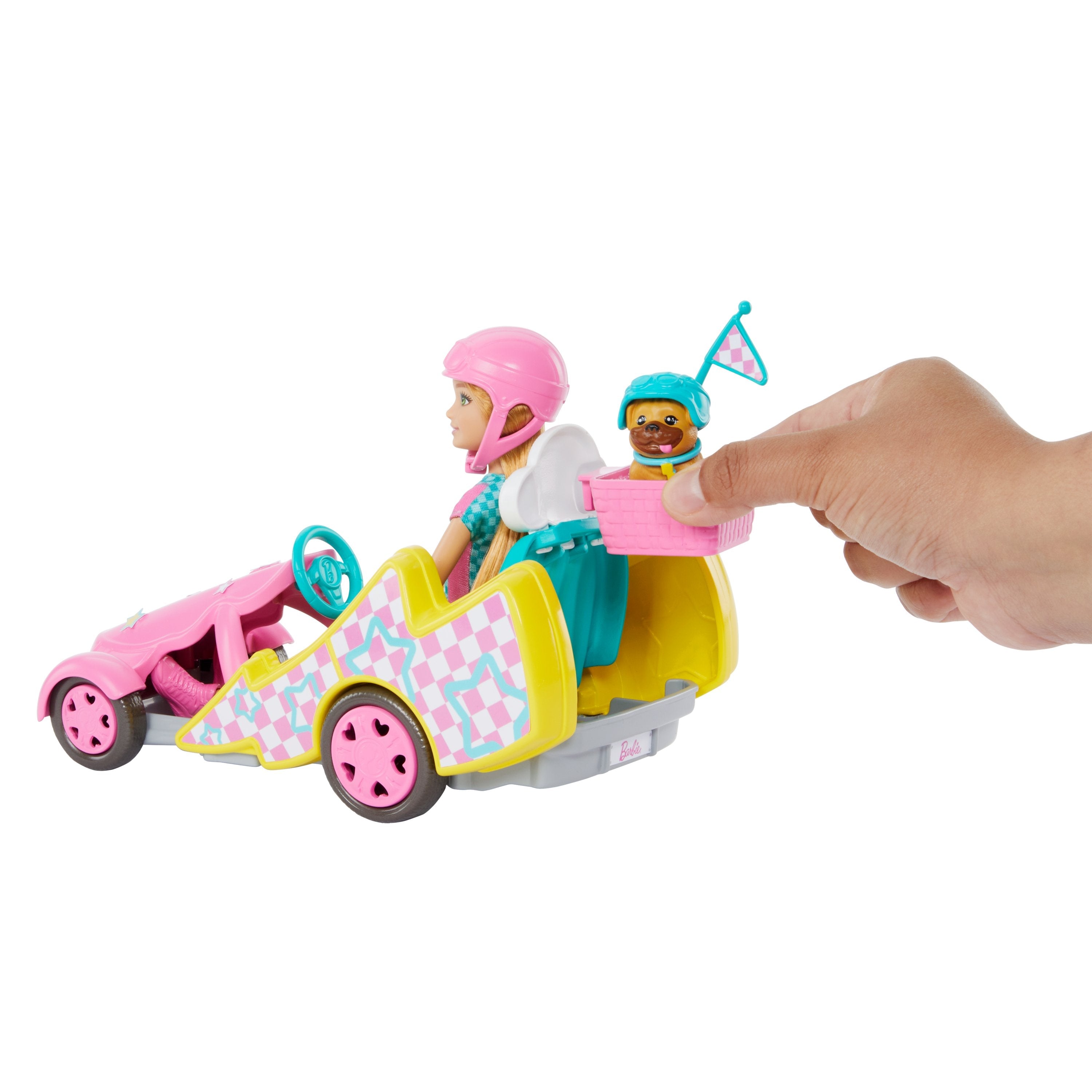 Muñeca Mattel Barbie Familia Y Amigos Stacie Go-Kart Hrm08