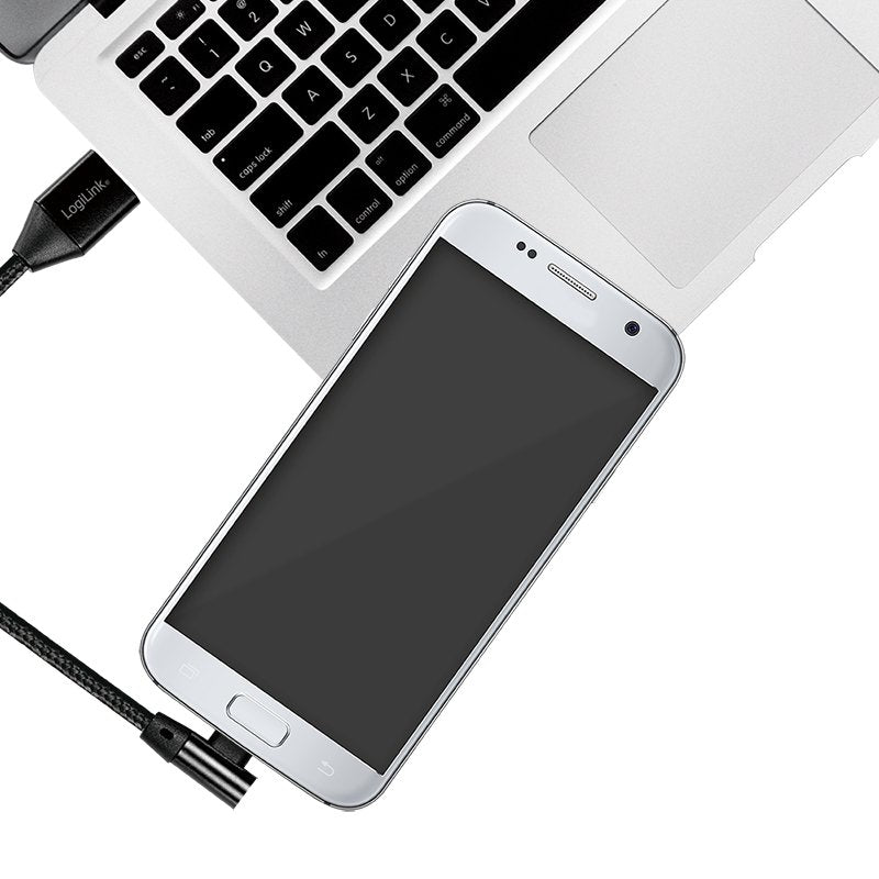 EAN 4052792052695 - LogiLink CU0142 cable USB USB 2.0 0,3 m USB A Micro-USB B Negro imagen 4
