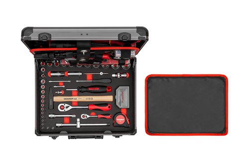 Gedore Juego Universal Allround Rojo En Caja De Aluminio, 138 Piezas, Juego De Herramientas R46007138