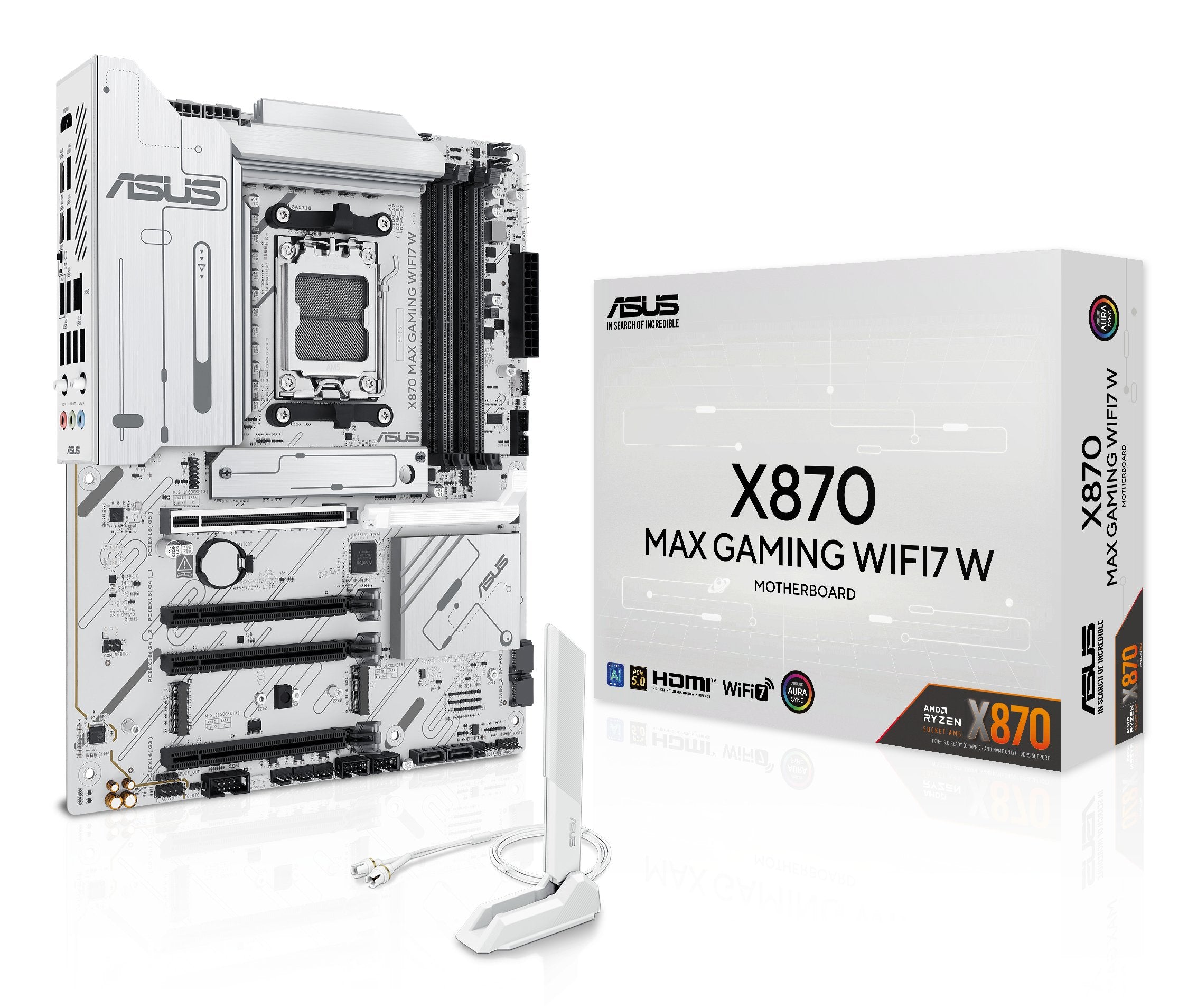 EAN 4711636007856 - ASUS X870 MAX GAMING WIFI7 W AMD X870 Zócalo AM5 ATX imagen 1