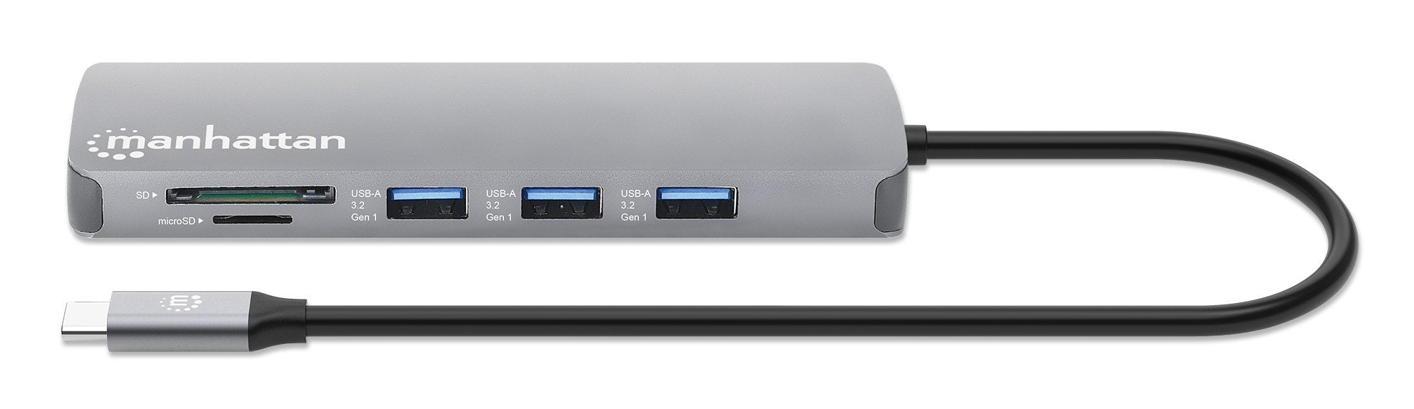 Manhattan Usb-C Pd A Hdmi 9-In-1 4k Dockingmation Gris