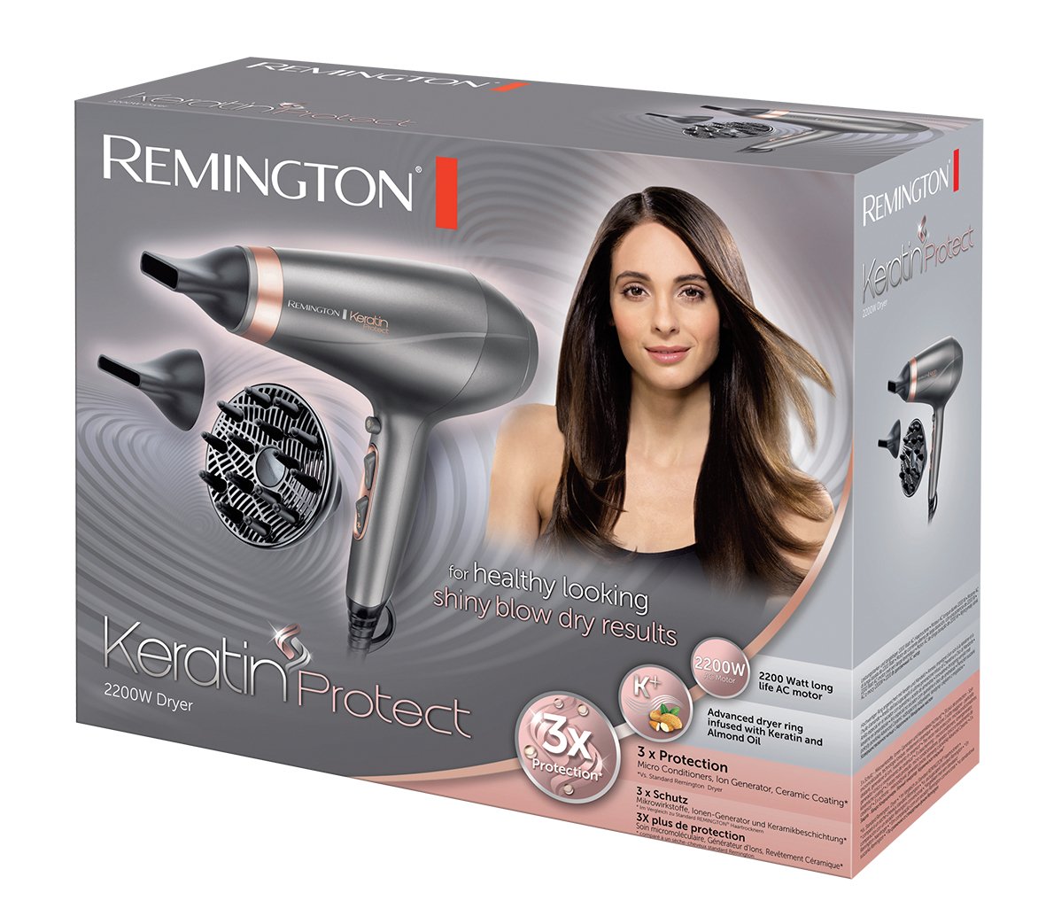 Secador De Pelo Remington Ac8820 Keratin Protect / 2200w