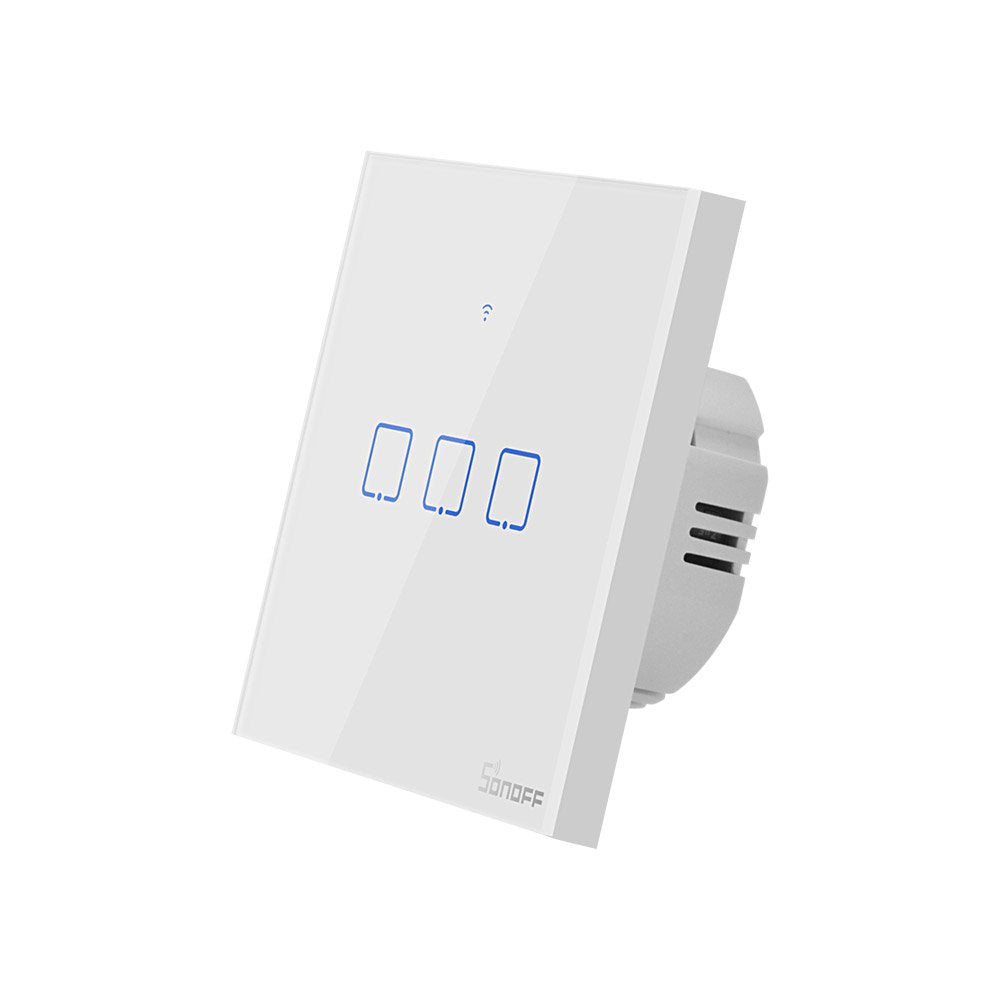 Interruptor De Luz Táctil Wifi Sonoff T0 Eu Tx (3 Elementos)