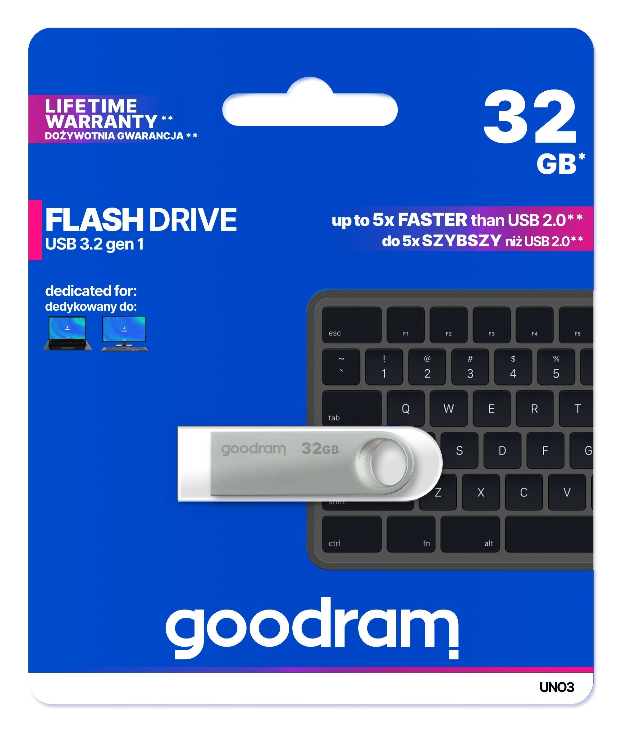 EAN 5908267965337 - Goodram USB UNO3-0320S0R11 unidad flash USB 32 GB USB tipo A 3.2 Gen 1 (3.1 Gen 1) Plata imagen 3