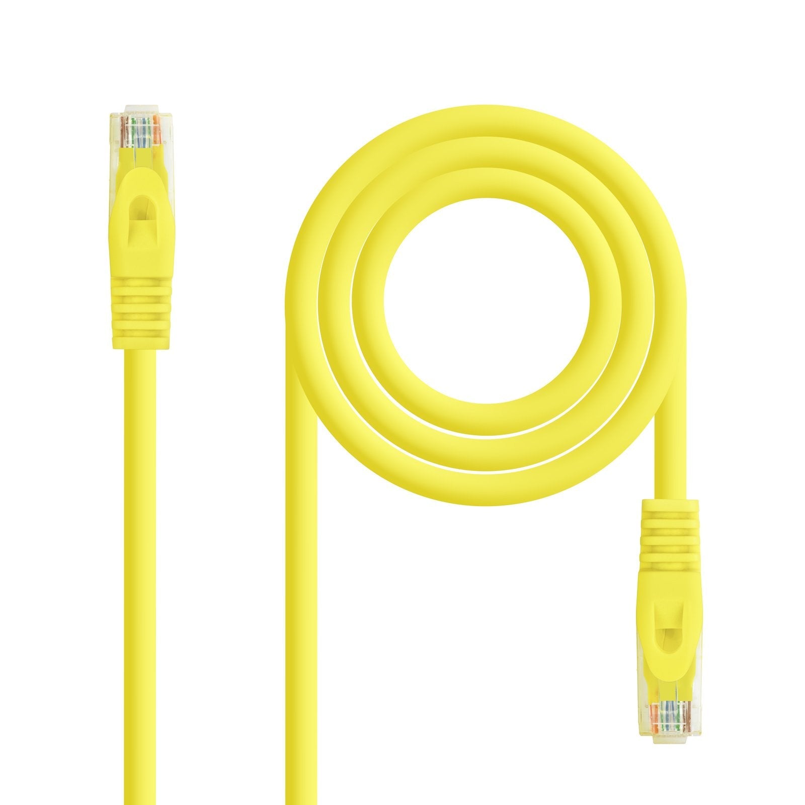 Nanocable Cable Red Lszh Cat.6a Utp Awg24 30cm - Amarillo
