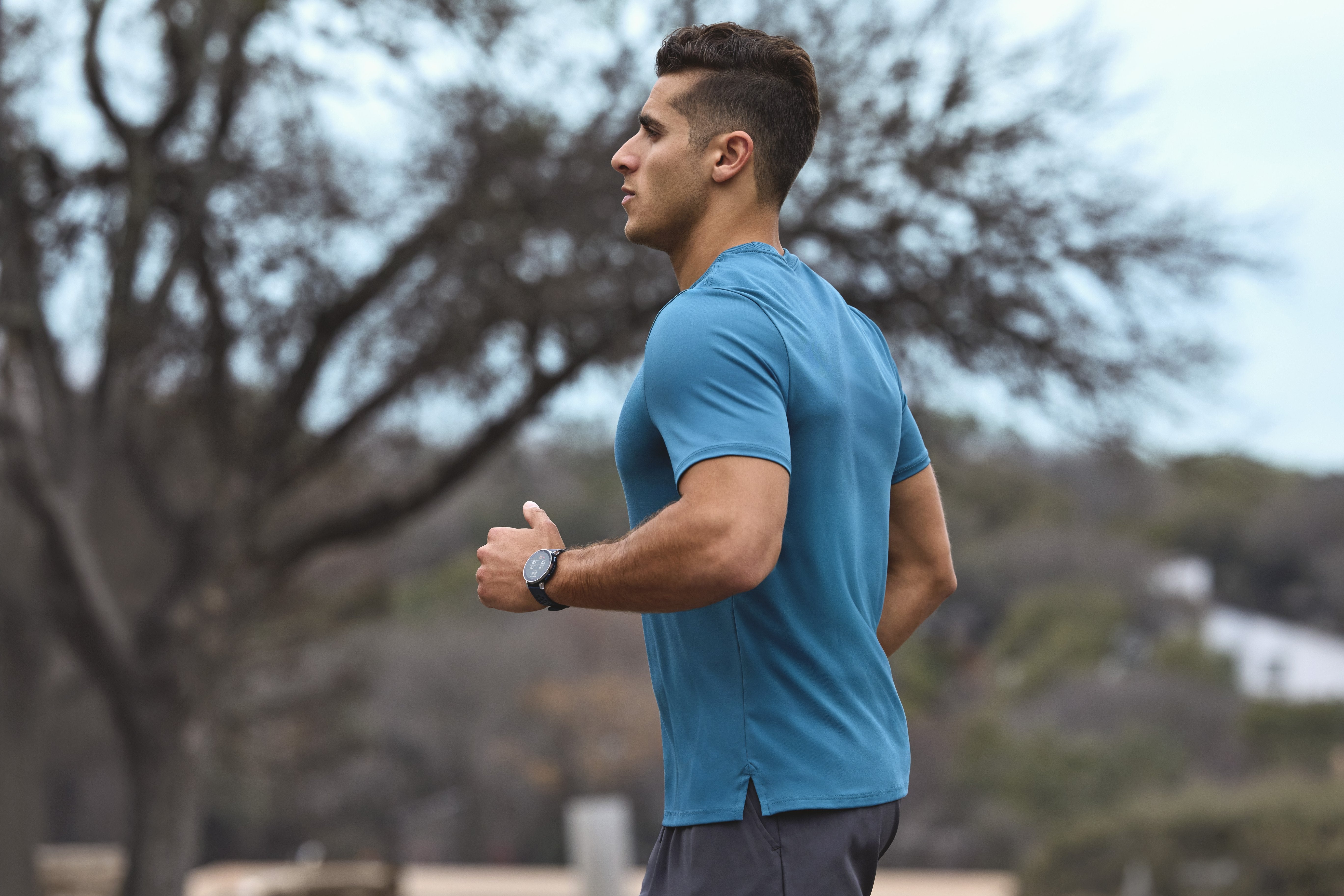 Smartwatch Amazfit Active 3 Premium Dark Azul Hyrox-Modus