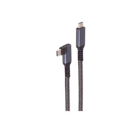 Shiverpeaks Usb-C Ladecable 3.2 90° 100w Pd Textil 2m