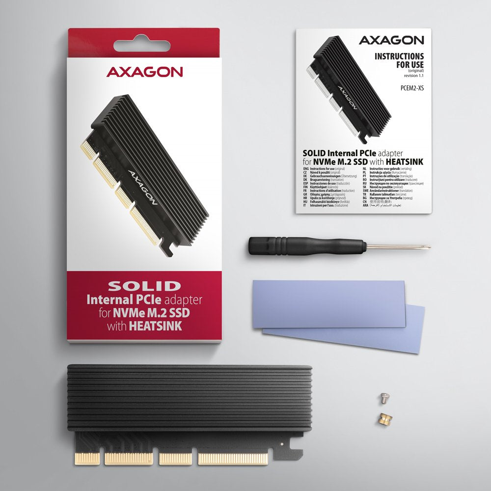 Axagon Pcem2-Xs Tarjeta Y Adaptador De Interfaz Interno M.2