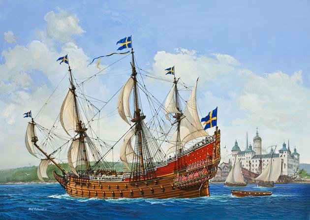 EAN 4009803054148 - Revell Swedish Regal Ship VASA Maqueta de navío de vela Kit de montaje 1:150 imagen 1