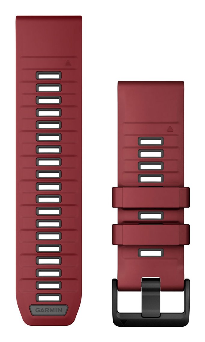 Garmin Ersatzarmband Quickfit 26mm Silikon Marsala Graphit