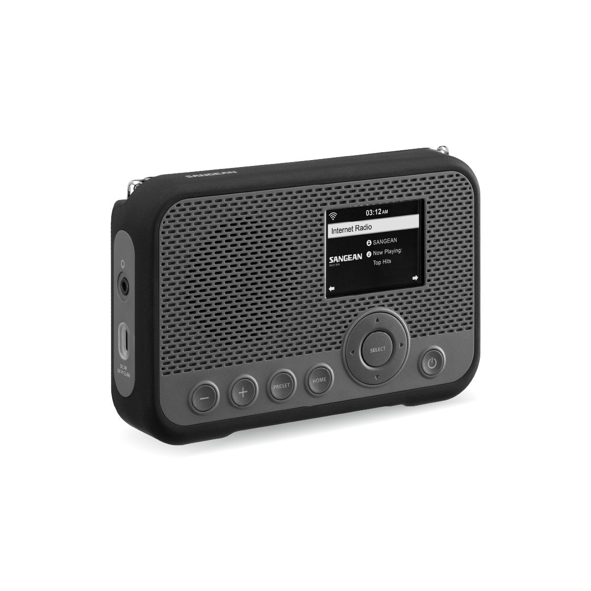 Radio Portátil Sangean Wfr-39 Grey Black