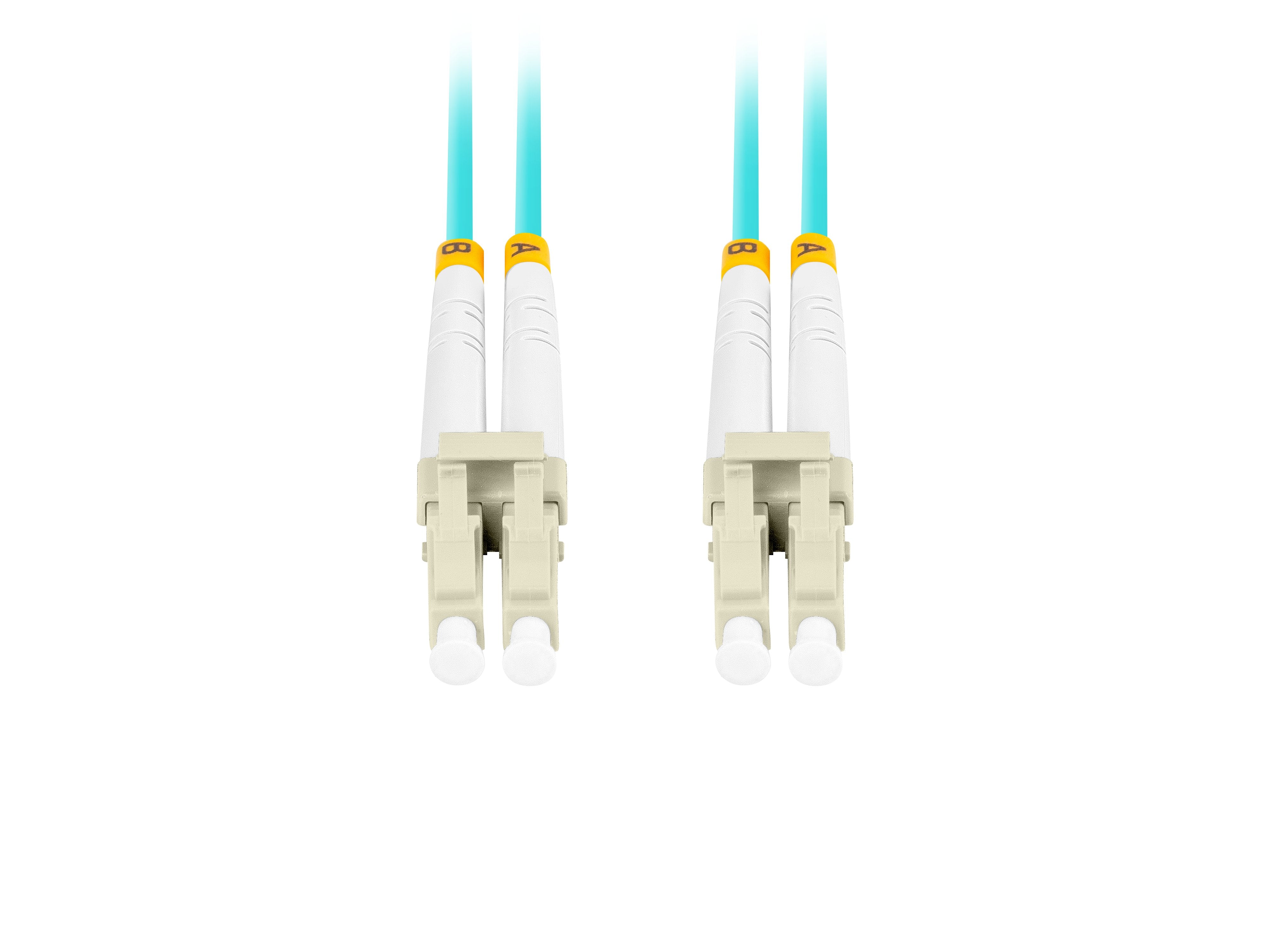 Cable Fibra Óptica 3m Lanberg Multi Lc/Upc-Lc/Upc Duplex Om3 50/125 Lszh Azul