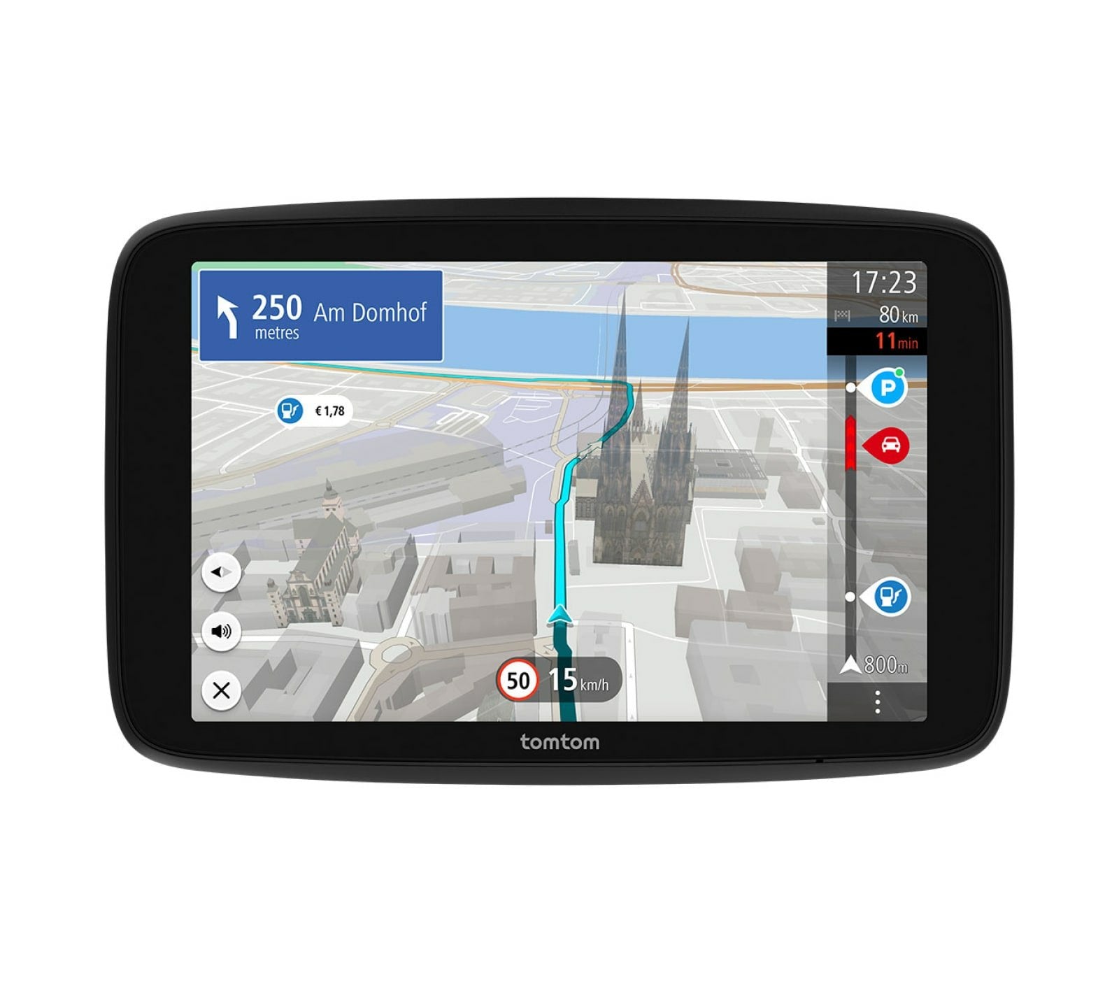 EAN 0636926107501 - TomTom GO navegador Portátil/Fijo 17,8 cm (7") Pantalla táctil Negro imagen 1