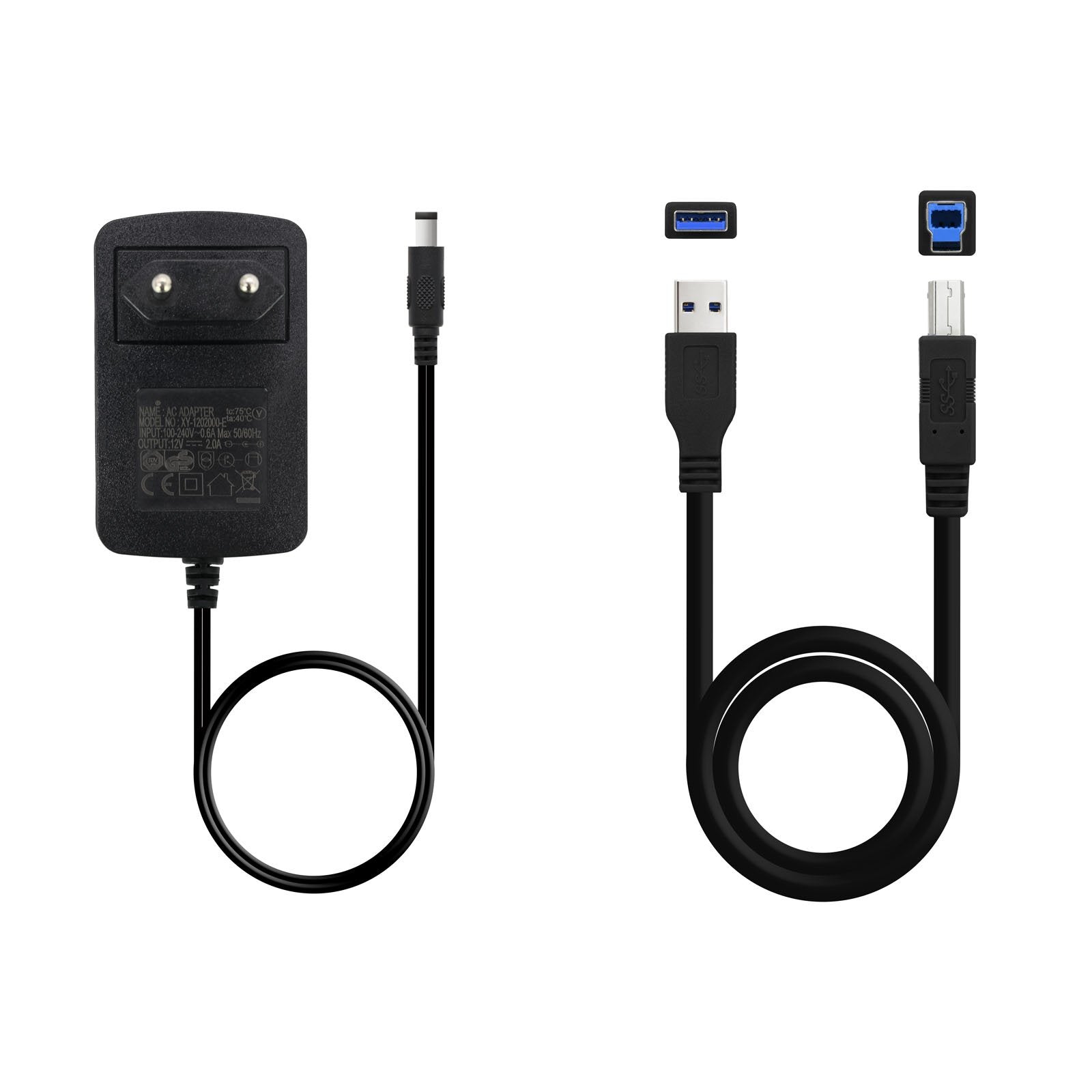 Tooq Docking Station Usb 3.0 - Hdd/Ssd 2.5", 3.5" Sata I,Ii,Iii - Boton De Clonacion - Copia De Seguridad - Negro