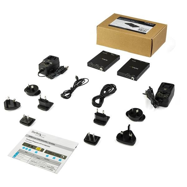 EAN 0065030880084 - StarTech.com ST121HD20V extensor audio/video Transmisor y receptor de señales AV Negro imagen 5