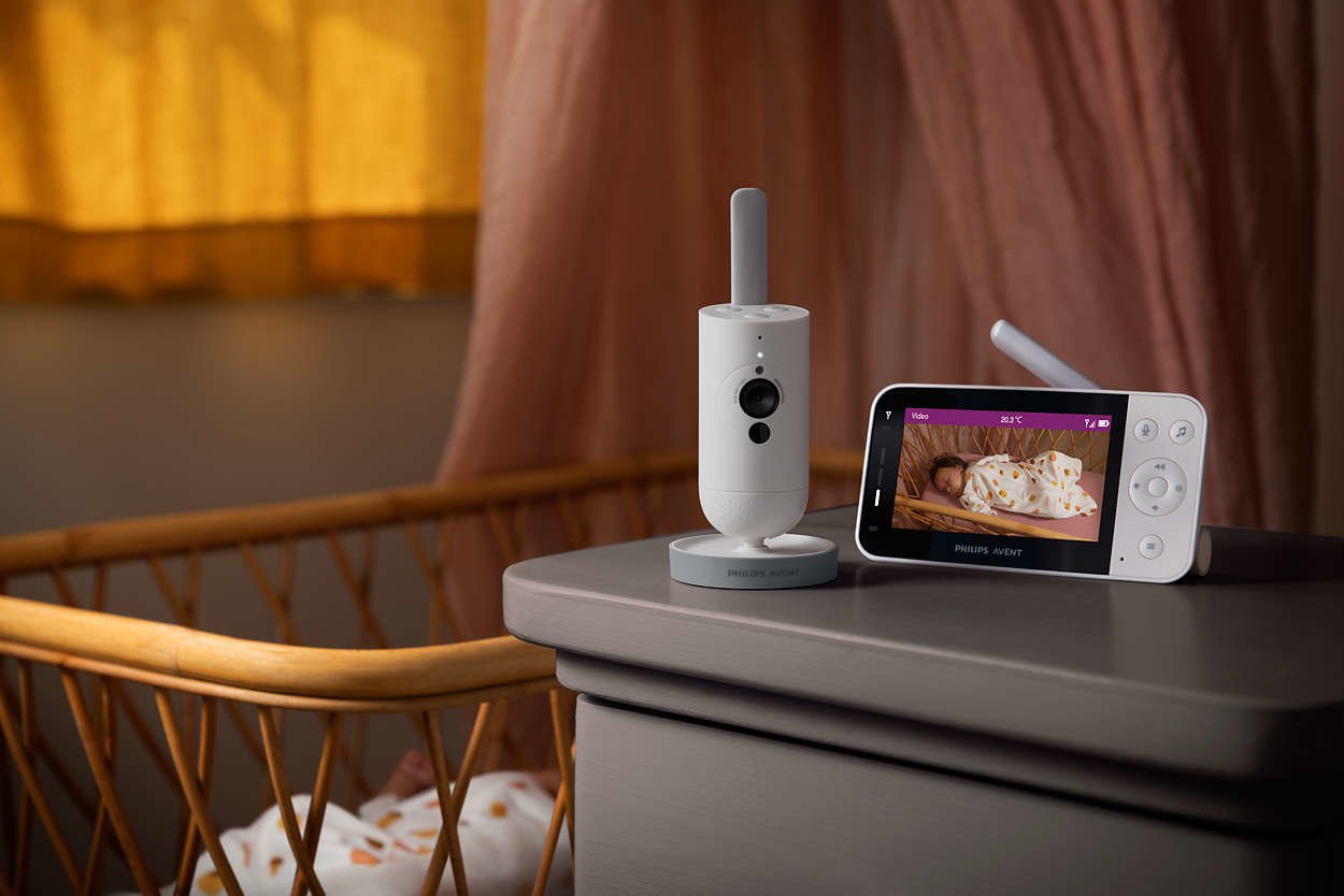 EAN 8710103974604 - Philips AVENT SCD921/26 video-monitor para bebés 400 m Wi-Fi Blanco imagen 4