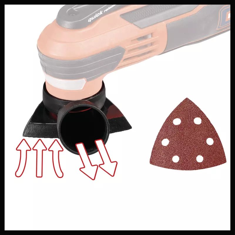 Herramienta Multifunción Einhell Te-Mg 350 Eq Rojo/Negro