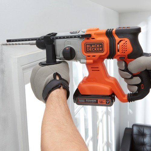 Martillo Combinado Inalámbrico Black+Decker -Bcd900e2k, 18 Voltios, Martillo Perforador Bcd900e2k-Qw