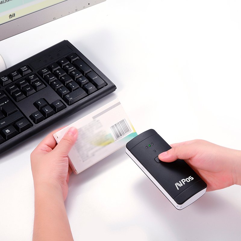 EAN 7427244626484 - AVPos AVP-BP200-2D lector de código de barras Lector de códigos de barras manos libres 1D/2D CMOS Negro, imagen 8