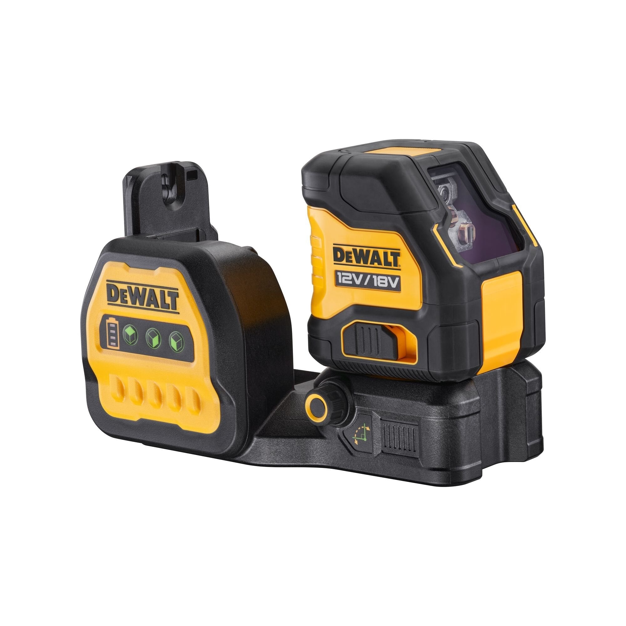 Láser De Líneas Cruzadas Dewalt Dce088ng18, 12/18 Voltios, Láser De Líneas Cruzadas Negro/Amarillo, Sin Batería Ni Cargador, Líneas Láser Verdes, Caja T Stak Dce088ng18-Xj