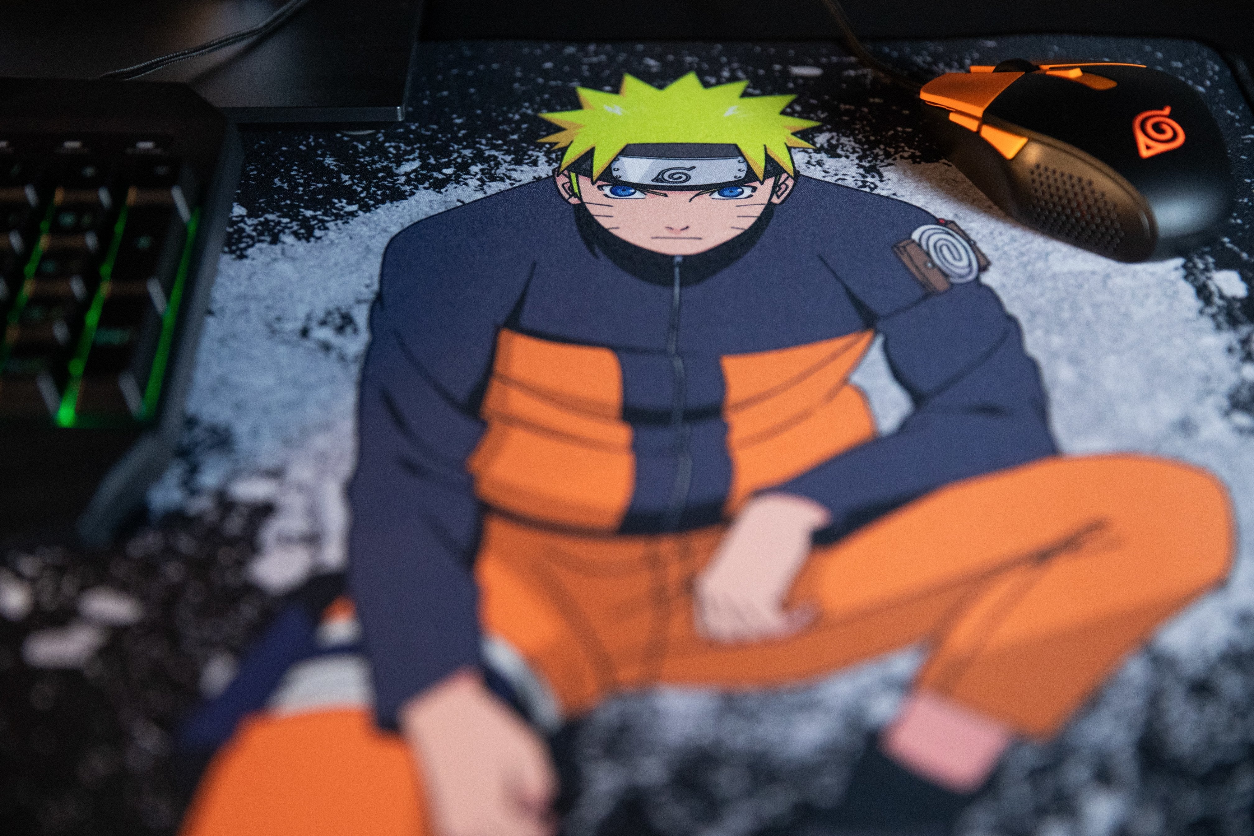 Konix Naruto Kx Mousepad Xxl Black Alfombrilla De Ratón Para Juegos Negro, Naranja