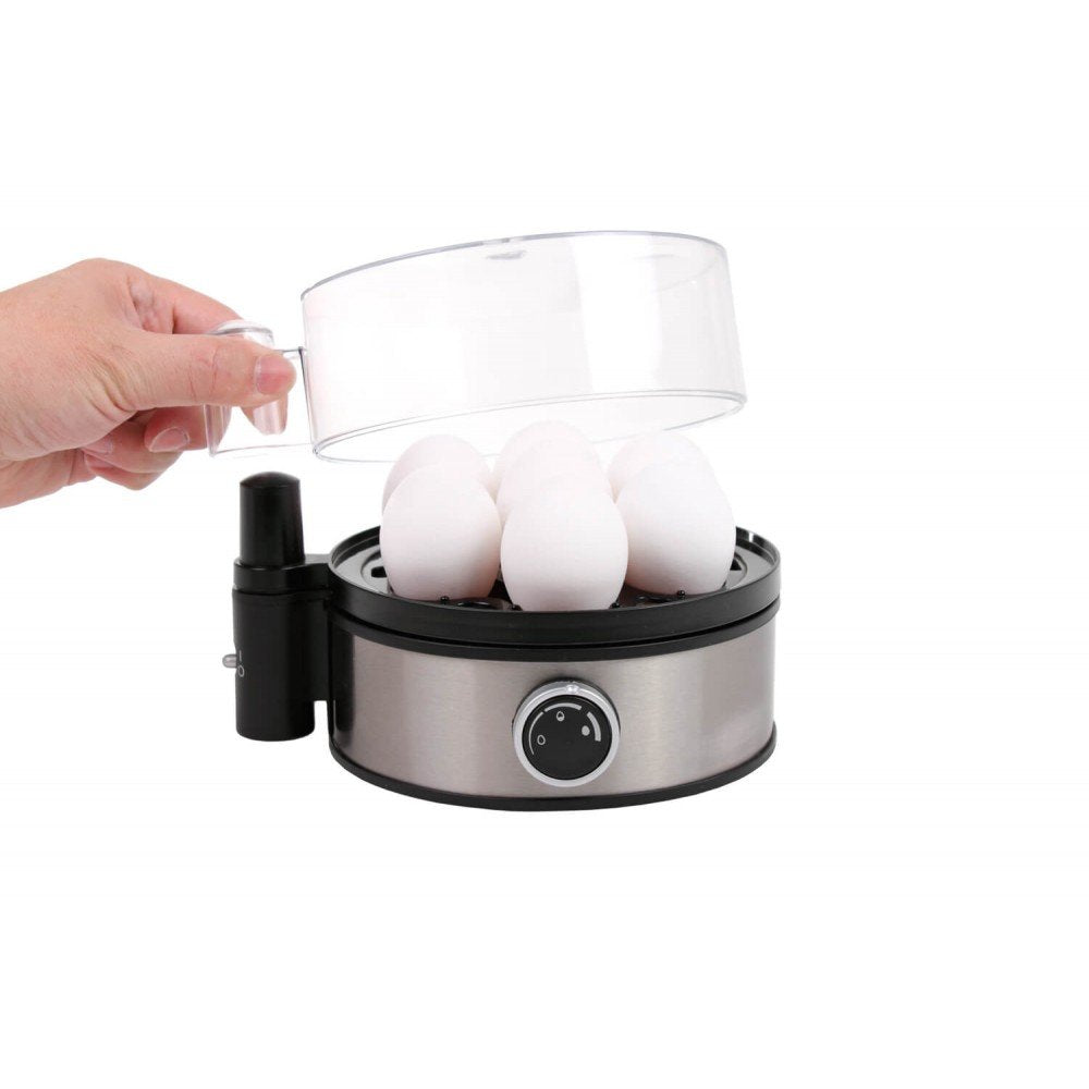 EAN 4001797859006 - Rommelsbacher ER 400 cuecehuevos 7 huevos 400 W Negro, Acero inoxidable, Transparente imagen 5