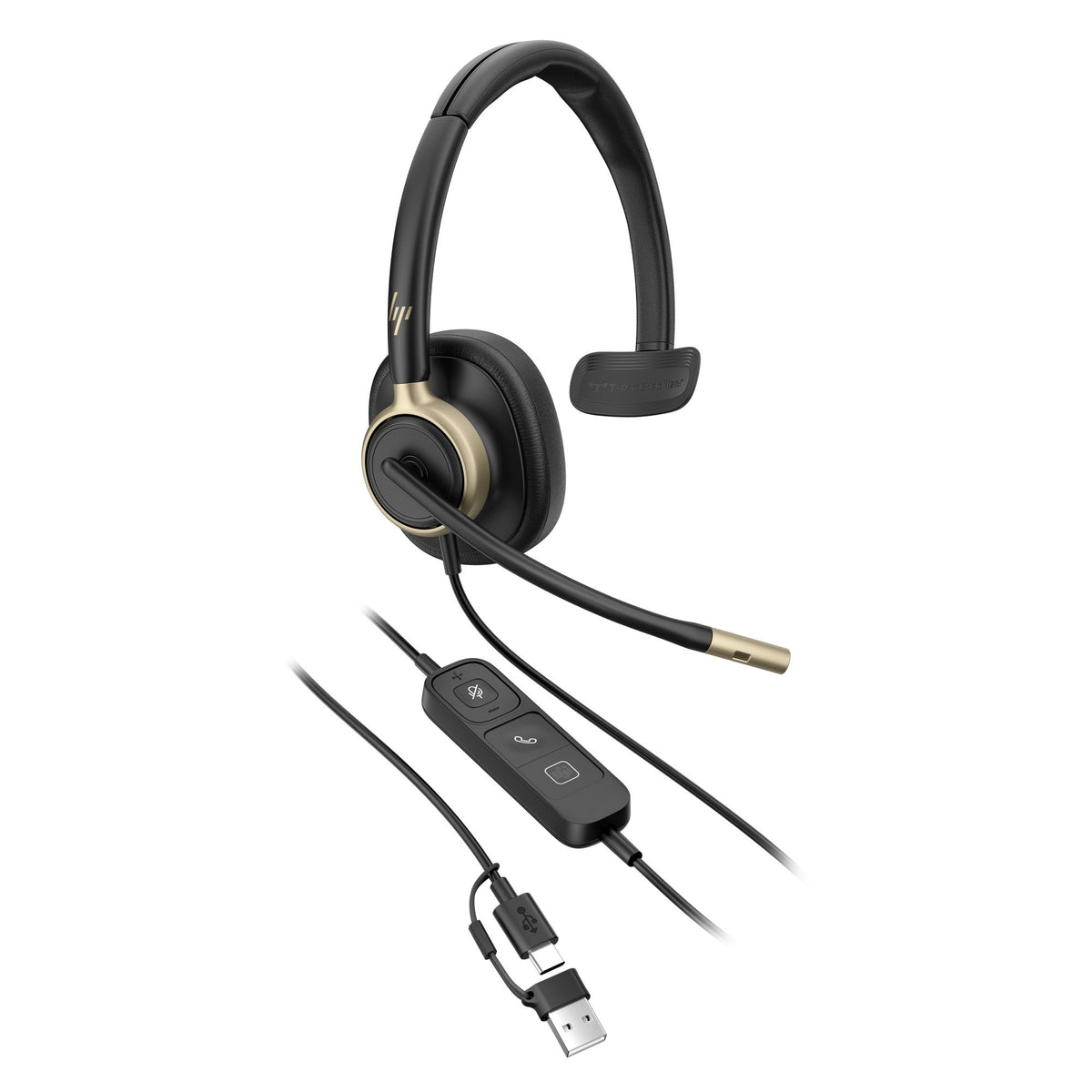 EAN 0199764365613 - HP Poly Mission 815 Monaural USB Wired Headset (Bulk) Alámbrico Diadema Llamadas/Música Negro imagen 3