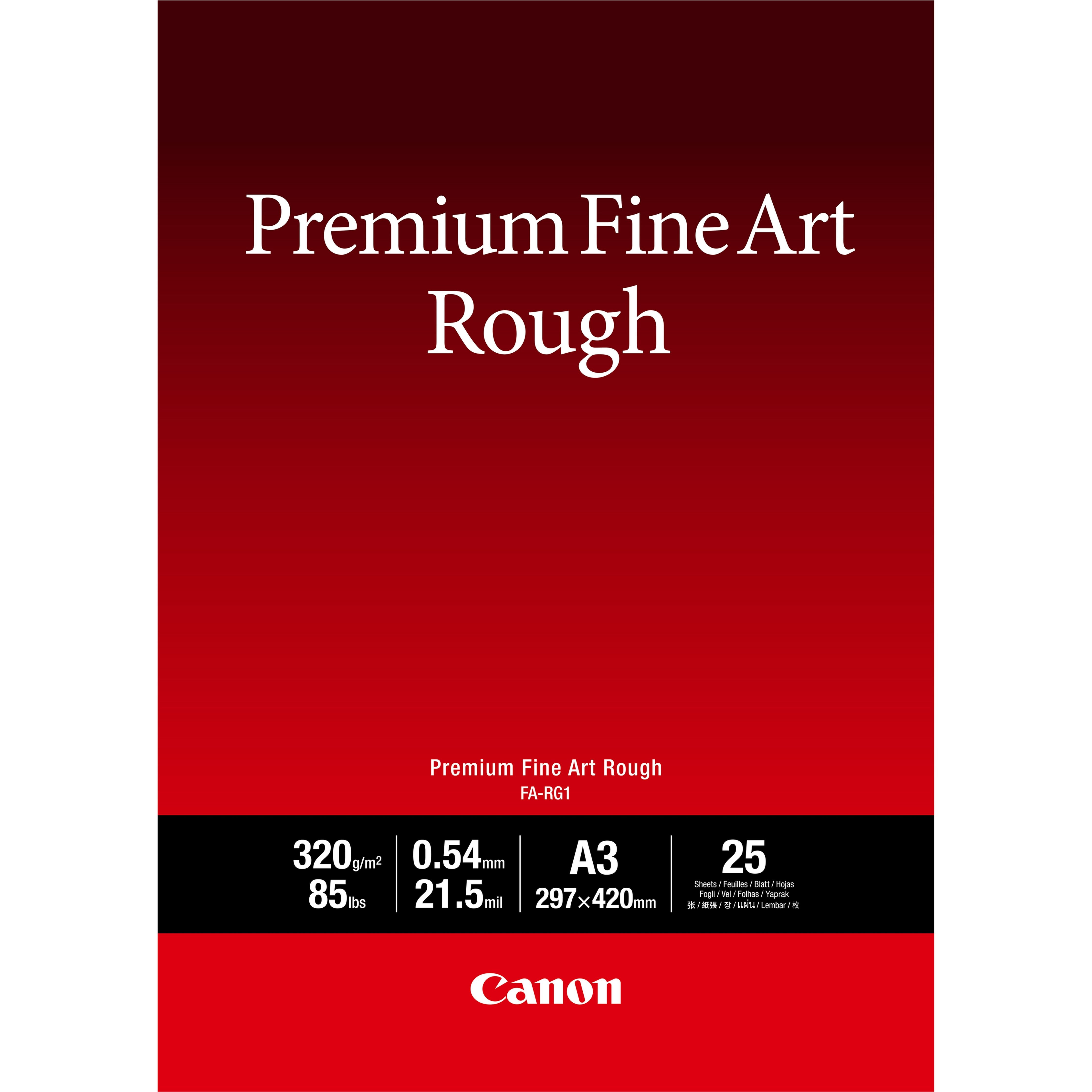 Canon Fa-Rg 1 Premium Fine Art Rough A 3, 25 Blatt, 320 G