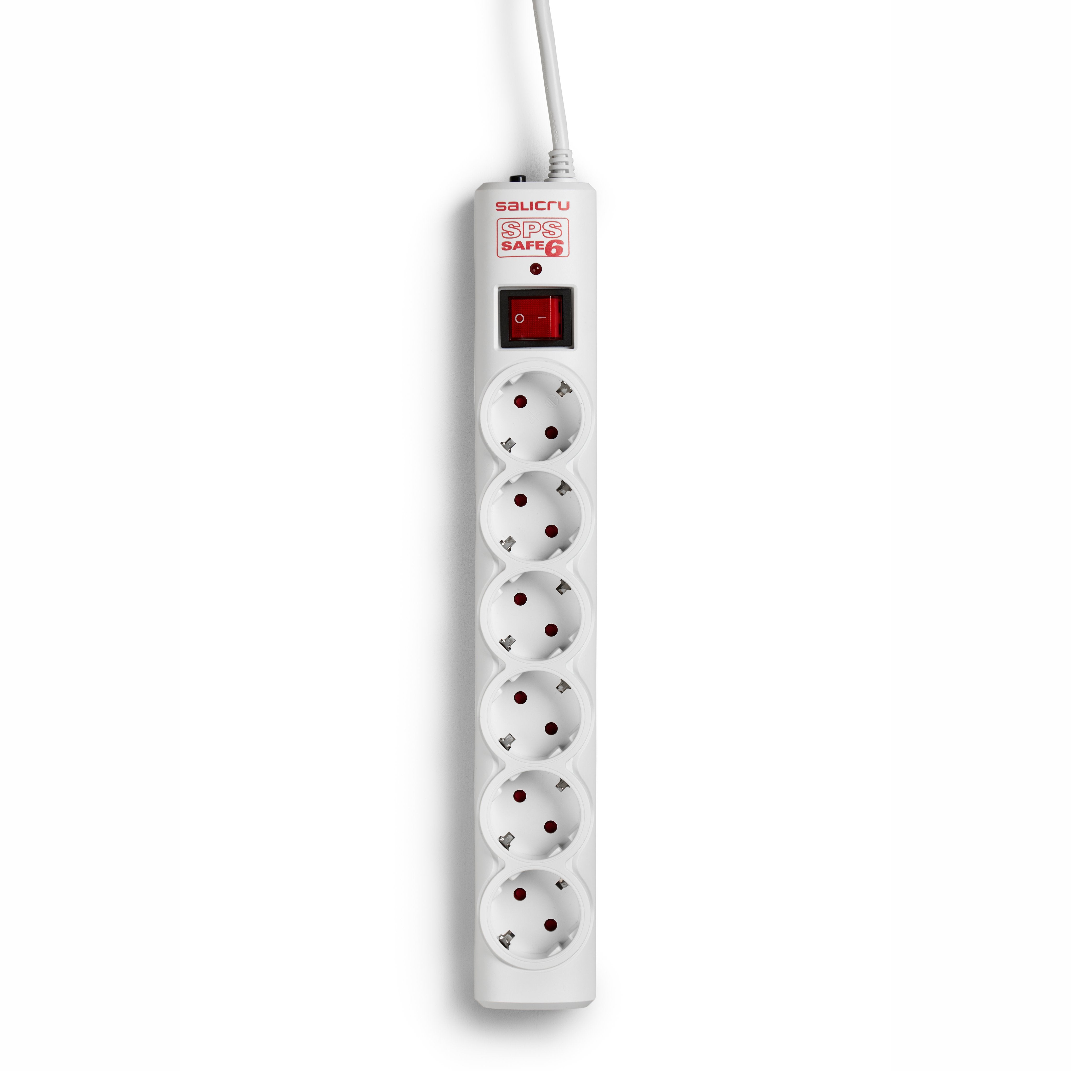 EAN 8436035921645 - Salicru 680BA000003 limitador de tensión Blanco 6 salidas AC 250 V 1,5 m imagen 1