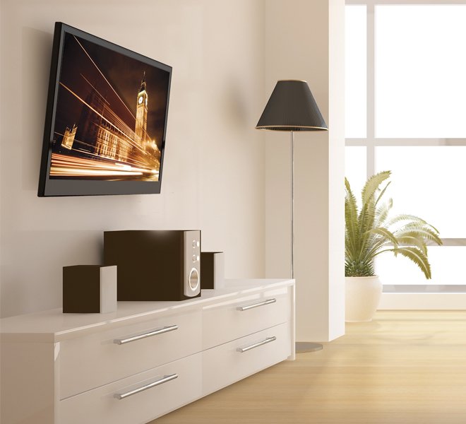 Flat Screen Wall Mount With Tilt (Vesa 200)