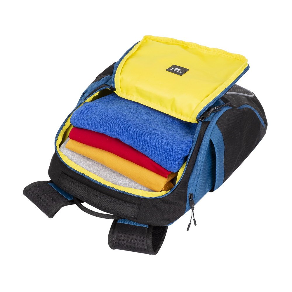 Rivacase 5225 Mochila Informal Negro, Azul Nylon