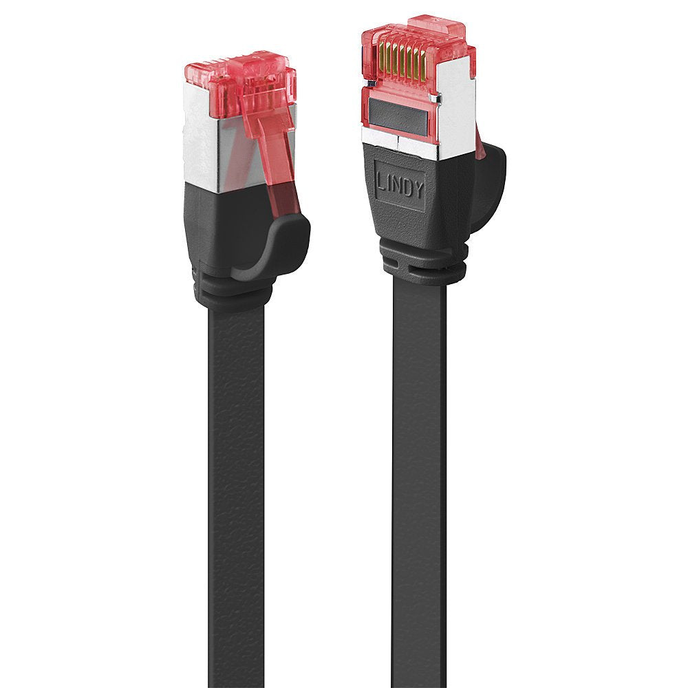 Lindy Cable De Red Cat6 U/Ftp Flachband Negro 0.30m