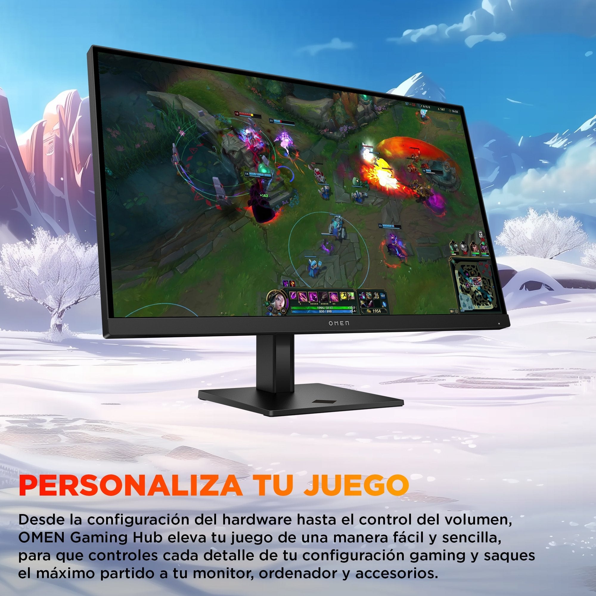EAN 198701661719 - HP OMEN 27 inch QHD 180Hz Gaming Monitor - 27q G2 pantalla para PC 68,6 cm (27") 2560 x 1440 Pixeles Quad  imagen 8