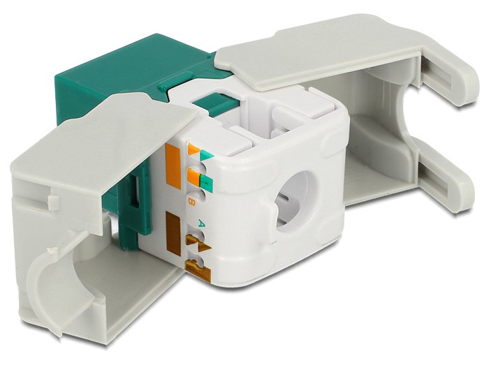 Delock 86349 Conector Rj45 Para Módulo Keystone > Lsa Cat.6 Utp Verde