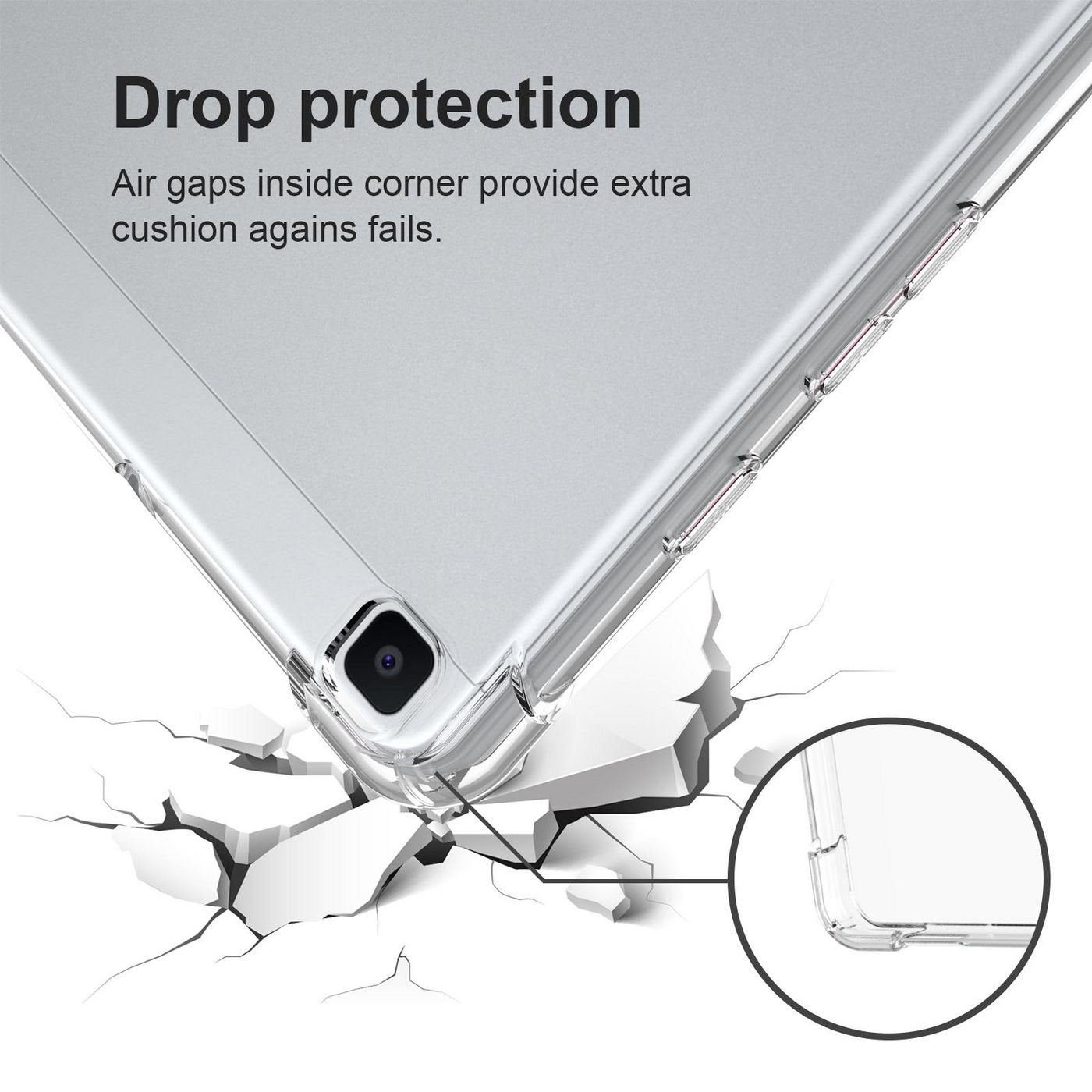 EAN 5704174565123 - eSTUFF ES680107-BULK funda para tablet 20,3 cm (8") Transparente imagen 2