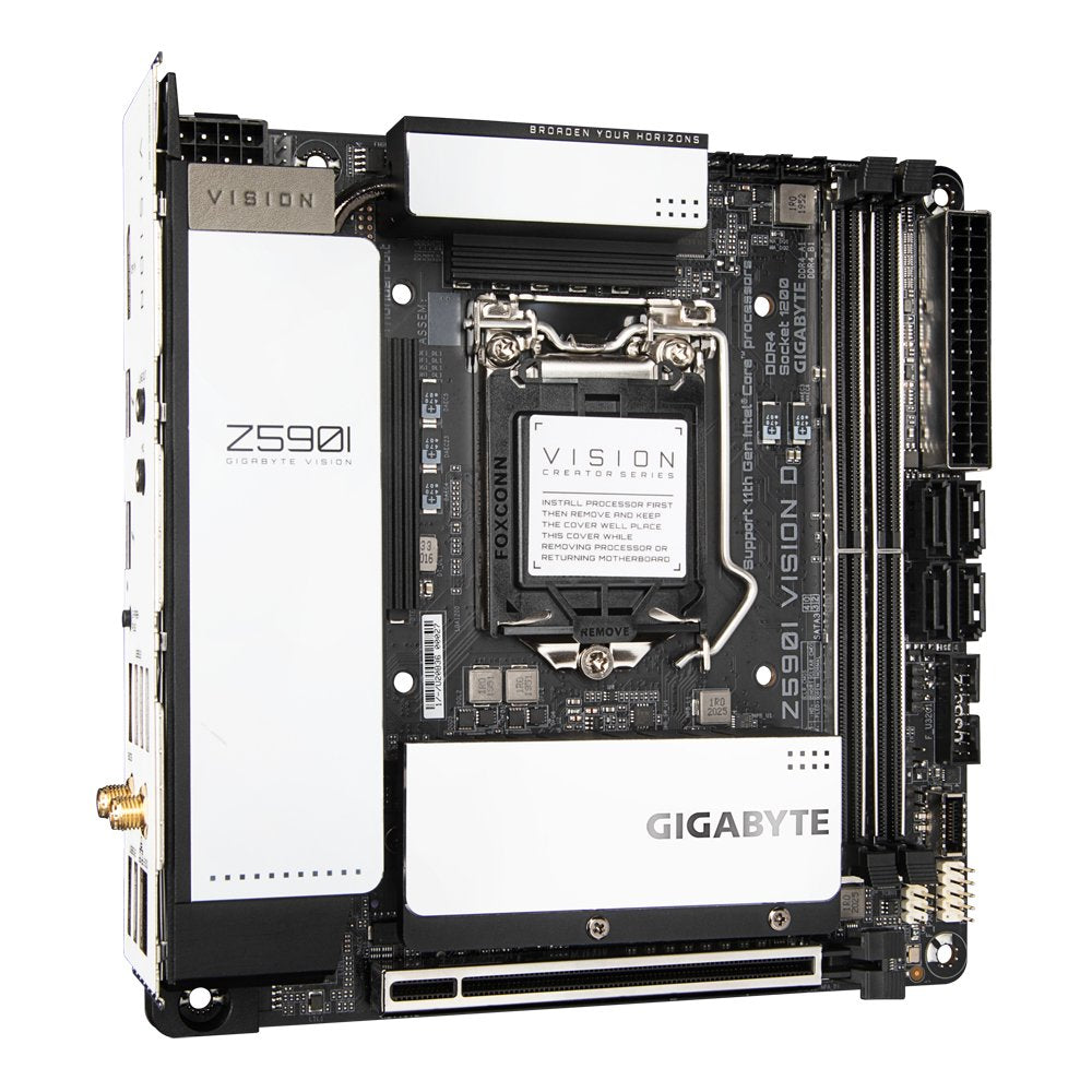 Placa Base Gigabyte Lga1200 Z590i Vision D M-Itx/2xddr4/4xsata6/1xusb-C/1xusb 3.2/1xusb 2.0 Gaz59vsi-00-Ga