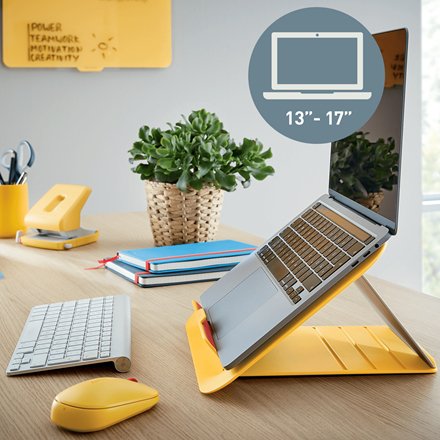 EAN 4002432129348 - Leitz Ergo Cosy Soporte para ordenador portátil Amarillo 43,2 cm (17") imagen 2